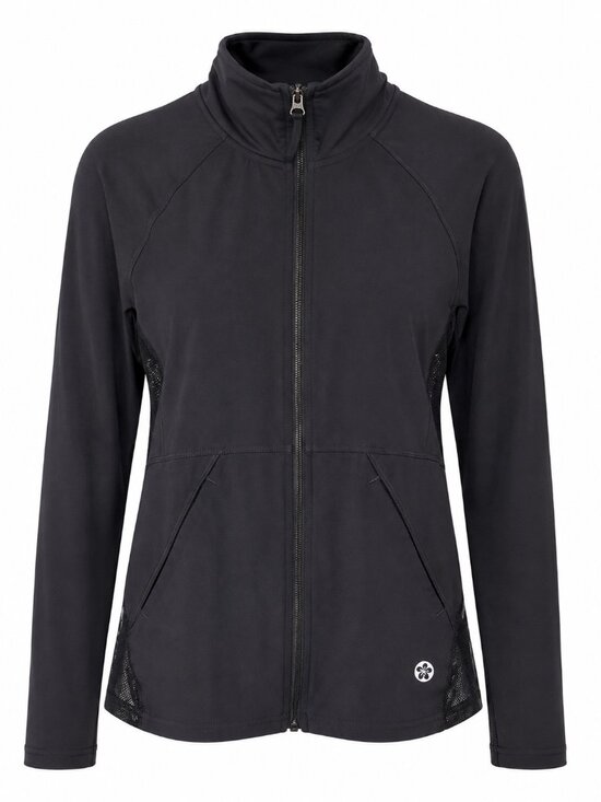 Tuff Athletics Jackets & Blazers - Tuff Athletics Women's Jacket Size M Black Full Zip Mesh Panels Stretch Active